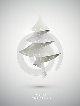 Modern white Christmas tree