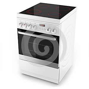 Modern white electrical cooker
