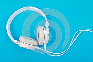 Modern white headphone