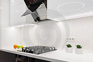 Modern white kitchen