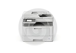 Modern white multifunction office printer scanner copier