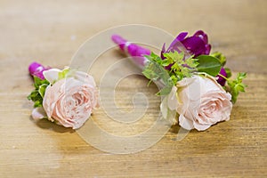 Modern white wedding bouquet