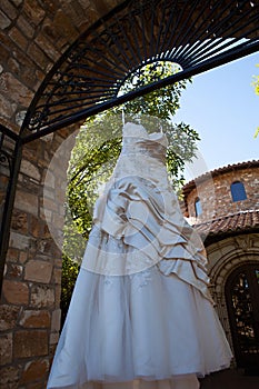 Modern White Wedding Dress