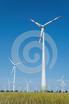Modern wind energy plants