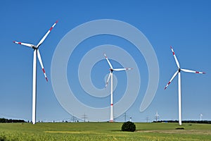 Modern wind power turbines