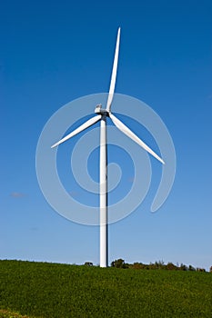 Modern Windmill Turbine, Wind Power, Green Energy