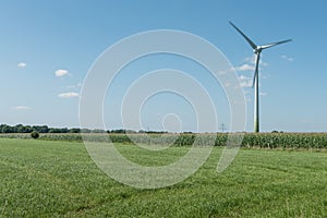 Modern Windmill Turbine, Wind Power, Green Energy