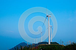 Modern Windmill Turbine, Wind Power, Green Energy