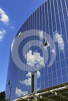 Modern windowed facade