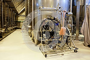 Modern wine cellar and wine making tools