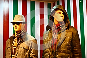 Modern Winter Clothing on Male Mannequins