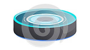 Modern Wireless Charging Pad for Tech Devices, vector design Generative AI