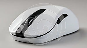 Modern wireless computer mouse with ergonomic design and scroll wheel