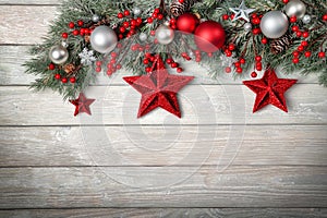 Modern wood background for Christmas