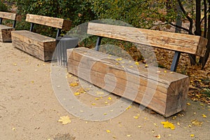Modern Wooden Bench in Park, Outdoor City Architecture, Wood Benches, Outdoor Chair, Urban Public Furniture