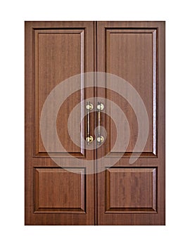 Modern wooden door