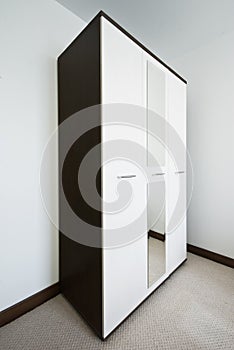 Modern wooden wardrobe