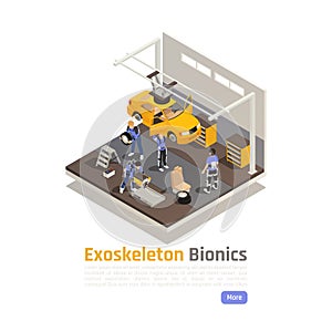 Modern Workshop Isometric Composition