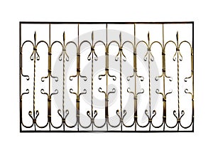Modern wrought-iron grid