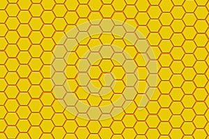 Modern yellow and orange hexagon background