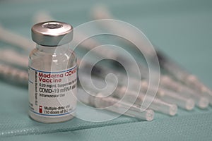 Moderna Covid-19 Vaccine vial