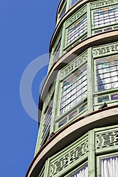 Modernism building in Eixample district in Barcelona