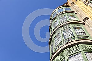 Modernism building in Eixample district in Barcelona