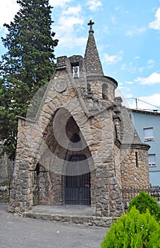 Modernist Chapel of Sant Miquel de la Roqueta, in Ripoll