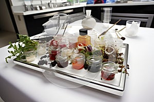 modernist cuisine presentation, with inventive use of ingredients and techniques