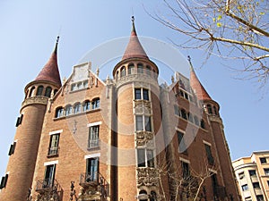 Modernist house with turrets photo