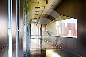 Modernist interior of the building