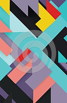 Modernist style collages that combine different visual elements photo