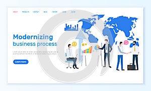 Modernizing Business Process Online Internet Page photo
