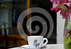 Modernly designed coffee cup