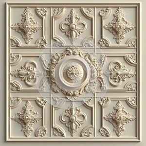 modernModern wedding vintage wallpaper in white and gold