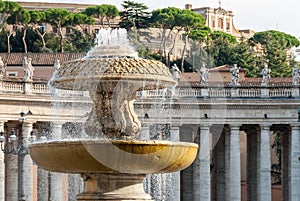 Moderno designed fountain in St. Peter's Square I