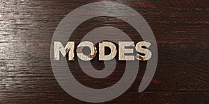 Modes - grungy wooden headline on Maple - 3D rendered royalty free stock image
