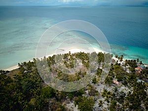 Modessa Island . Roxas Philippines. drone