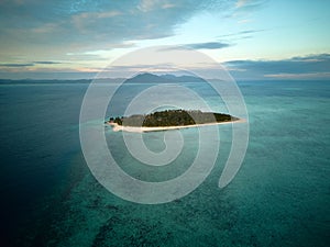 Modessa Island . Roxas Philippines. drone photo