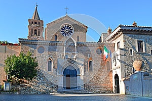 Entrance to the Villa d`Este in Tivoli, near Rome photo