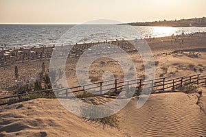 Modica Beach at sunset