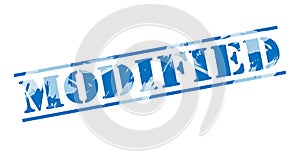 Modified blue stamp