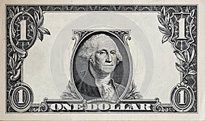 Modified decorative one dollar bill artwork