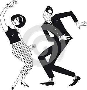 Mods dancing clip art