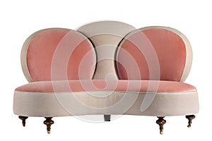 Modular bright pink beige colour sofa couch