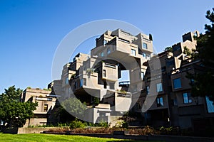 Modular buildings of Habitat 67 in Montreal, Canada