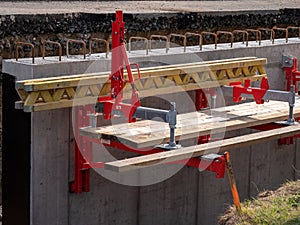 Modular formwork panel system for casting reinforced concrete