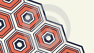 Modular Hexagonal Pattern: Abstract Geometric Tiles, vector design Generative AI
