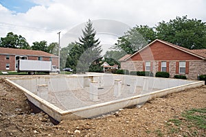 Modular Home Crawl Space Foundation with Support Beams