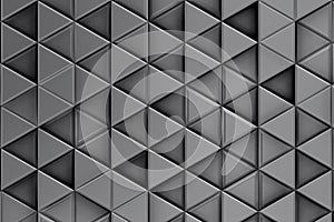GREY TRIANGLES RELIEF BACKGROUND WITH SHADOWS photo